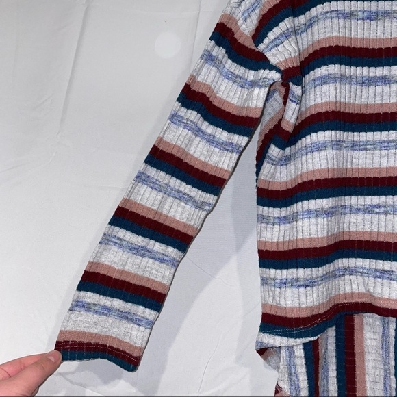 Saturday/Sunday by Anthropologie Pippa Hacci Striped Turtleneck Oversize Sweater - Picture 4 of 9